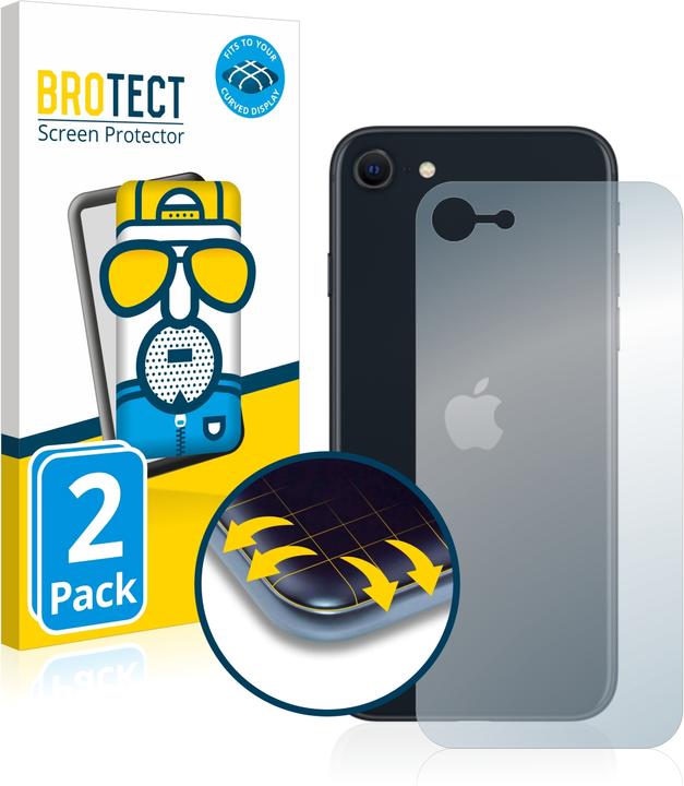 Immagine prodotto BROTECT Full-Cover Pellicola Opaca (2 Pezzo/i, Apple iPhone SE (terza generazione))