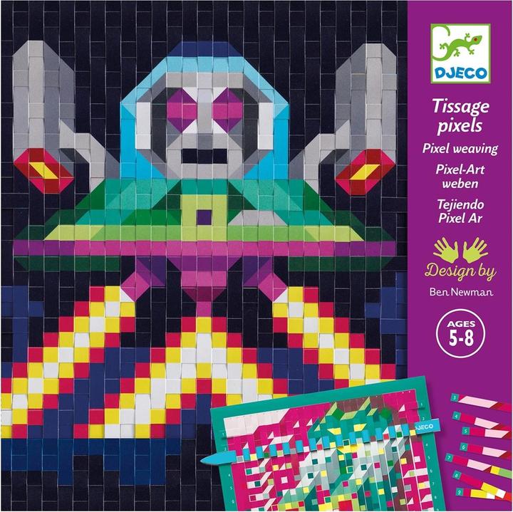 Actual product image Djeco Pixel art weave attacker