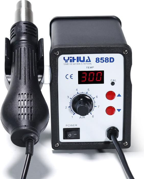 Actual product image Yihua 858D Hot Air Station SMD Rework Station 650W
