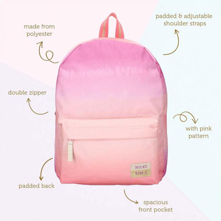 Immagine prodotto Milky Kiss Rucksack Love and Laughter Pink