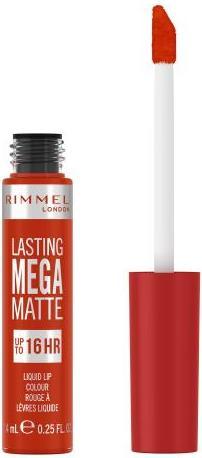 Actual product image Rimmel London Lasting Mega Matte Liquid Lip Colour (Scarlet Flames)