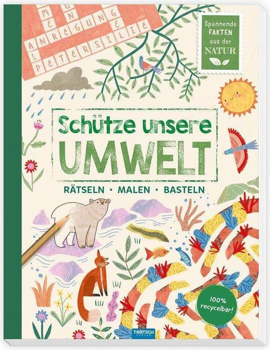 Immagine prodotto Libro di attività Proteggere il nostro ambiente Puzzle da colorare Artigianato Animali