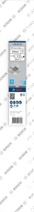 Nutritional values and ingredients Bosch Professional Zubehör PRO Core Cutter wet, 82 x 450 mm, 1 1/4-inch UNC (82 millimetres)