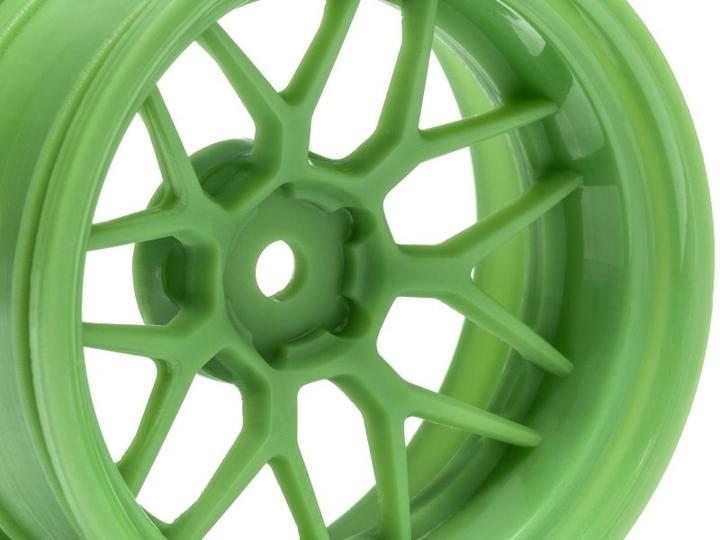 Produktbild HPI TECH 7 WHEEL GREEN 52X26X+9MM OFFSET (2PCS)