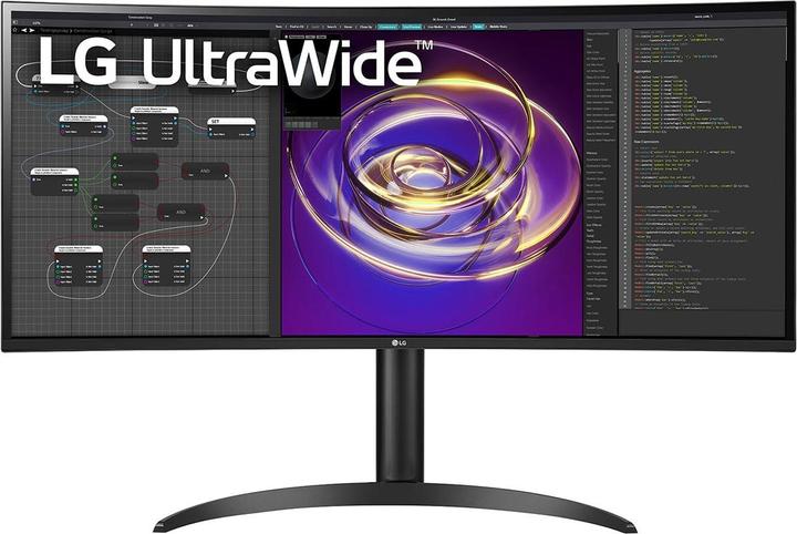 Actual product image LG LCD Monitor||34WP85CP-B|34"|Curved/21 : 9|Panel IPS|3440x1440|21:9|5 ms|Speakers|Tilt|34WP85CP-B (3440 x 1440 pixels, 34")