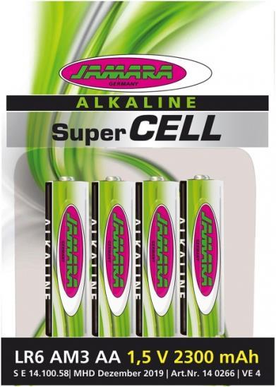 Immagine prodotto Jamara Batteria SuperCellAAA Alcalina (4 pz., AA, 2300 mAh)