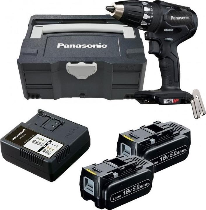 Produktbild Panasonic Akku-Bohrschrauber 14.4V/18V inkl. 2x18V/5.0Ah undLadegerät in Systainer (Akkubetrieb)