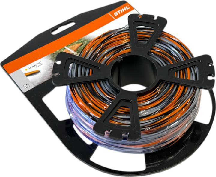 Produktbild Stihl Mähfäden kreuzförmig mit Carbonanteil CF3 Pro 3.0mm, 45m (Rasenmäher, Trimmerfaden + Fadenspule)