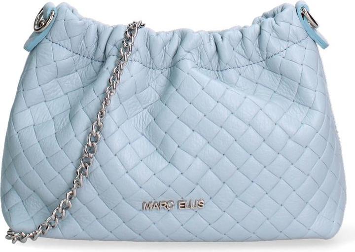 Actual product image Marc Ellis **Damen Umhängetasche Made In Italy - Modell Lunara Lux - 100% Leder** - 21.0 X 16.0 X 7.5 Cm