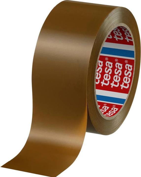 Actual product image tesa tesapack ULTRA STRONG Parcel Tape - PVC packing tape for tight packing and secure bundling (50 mm)