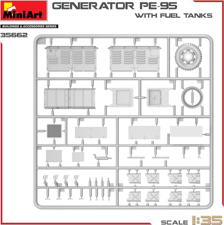 Actual product image 1: 35 Power generator PE-95 w. canisters canisters