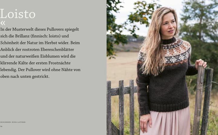 Actual product image Finnisch stricken (German, Merja Ojanperä, Anna-Karoliina Tetri, Soile Pyhänniska, Niina Laitinen, Minttu Wikberg, Annika Konttaniemi, Pirjo Iivonen, Katja Makkonen, 2023)
