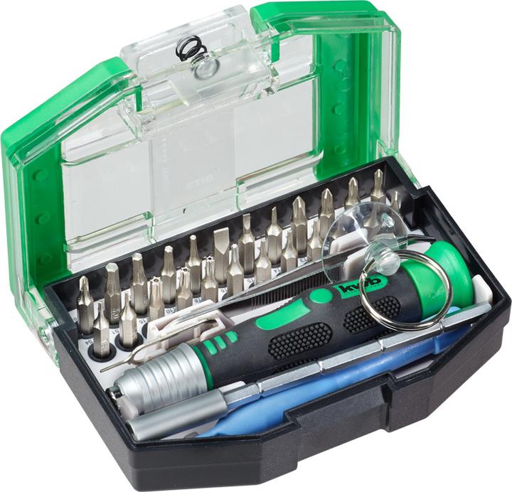 Image du produit kwb Bits For Bytes, boîte de 30 bits (Six pans creux TX M3, Six pans creux TX M1, Six pans creux TX M10, Six pans creux TX M15, Six pans creux TX M5, Croix Phillips PH M0, Croix Phillips PH M000, Croix Phillips PH M00, Rond à six pans creux TX M4, Rond à six pans creux TX M6, Rond à six pans creux TX M8)