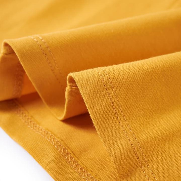 Immagine prodotto VidaXL Camicia da bambino a maniche lunghe ocra scuro 140,Materiale: 95 (140)