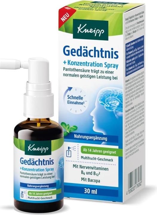 Actual product image Kneipp Gedächtnis + Konzentration Spray (1 Piece, Spray)