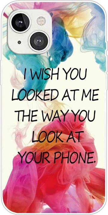Immagine prodotto Ueli Express iPhone 13 Custodia protettiva in gomma super sottile Guardami (Apple iPhone 13)