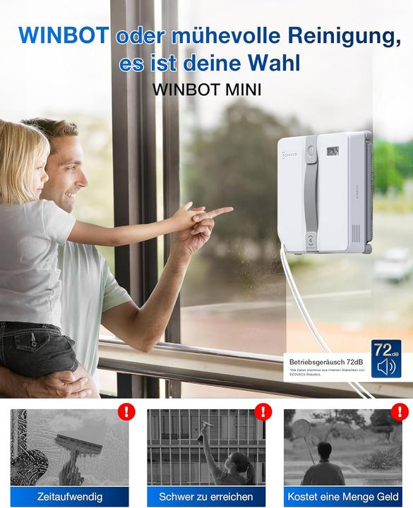 Actual product image Ecovacs Winbot Mini