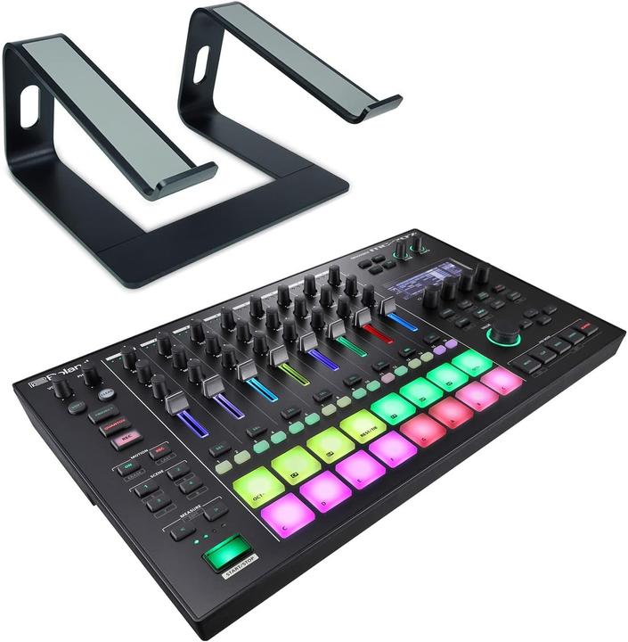 Image du produit Roland MC-707 Groovebox avec support Noir