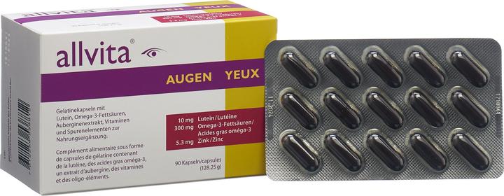 Actual product image Allvita Eyes (90 Piece, Capsules, 146 g)