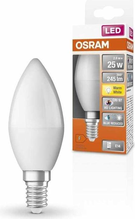 Productafbeelding Osram LED Klassieke Lampen Mat (E14, 2.80 W, 245 lm, 1 x, F)