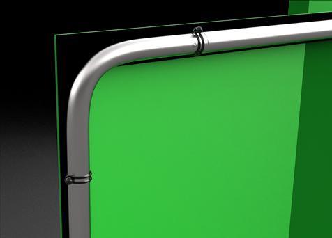 Produktbild Studioking Panorama Hintergrund Green Screen FSF-240900PT 240x900cm (900 cm, 240 cm)