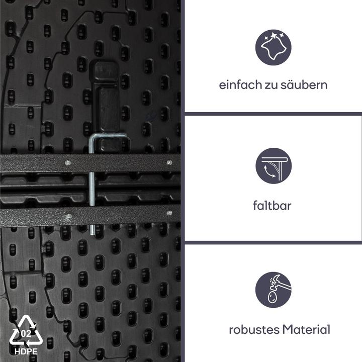 Actual product image Perel Folding table RattanOptik