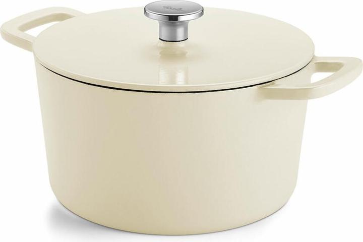 Produktbild Fissler Bräter Gusseisen rund, Elfenbein weiss (24 cm, Bräter + Schmortopf, Gusseisen)