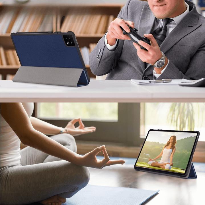 Produktbild Cover-Discount Xiaomi Pad 6 - Tri-fold Smart Case dunkelblau (Xiaomi Pad 6, Xiaomi Pad 6 Pro)