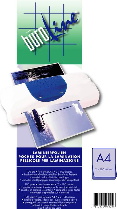 Immagine prodotto BüroLine Fogli di laminazione (A4, 100 Pezzo/i, 100 µm)