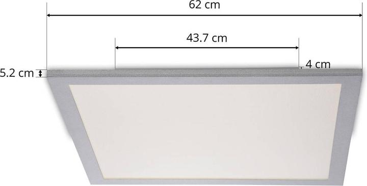 Image du produit Prios Panneau LED Dinvoris, CCT, 62 cm x 62 cm (3400 lm)