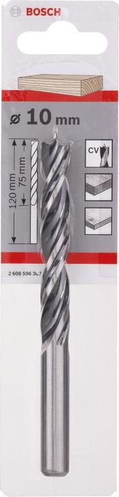 Produktbild Bosch Professional Zubehör Holzspiralbohrer Standard, 10 x 80 x 120 mm, d 10 mm (10 mm)