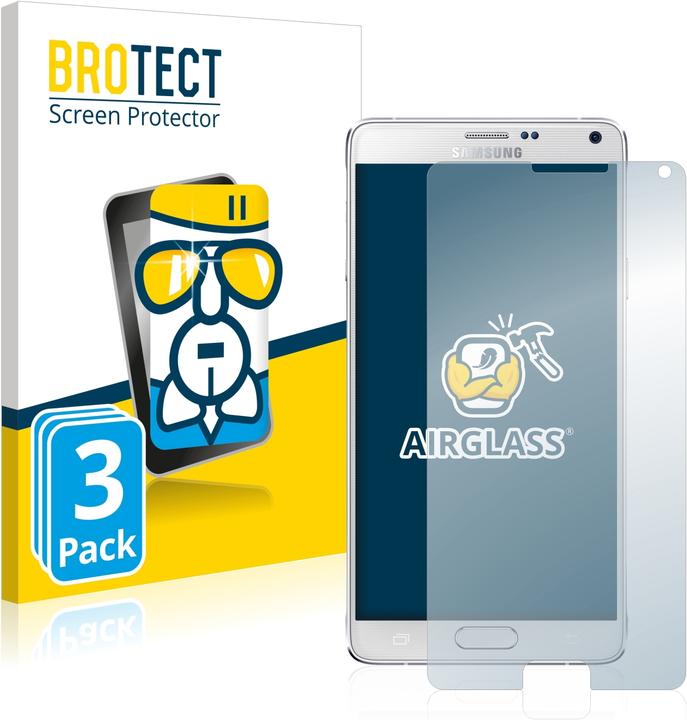 Image du produit BROTECT AirGlass Verre (3 pièce(s), Samsung Galaxy Note 4)