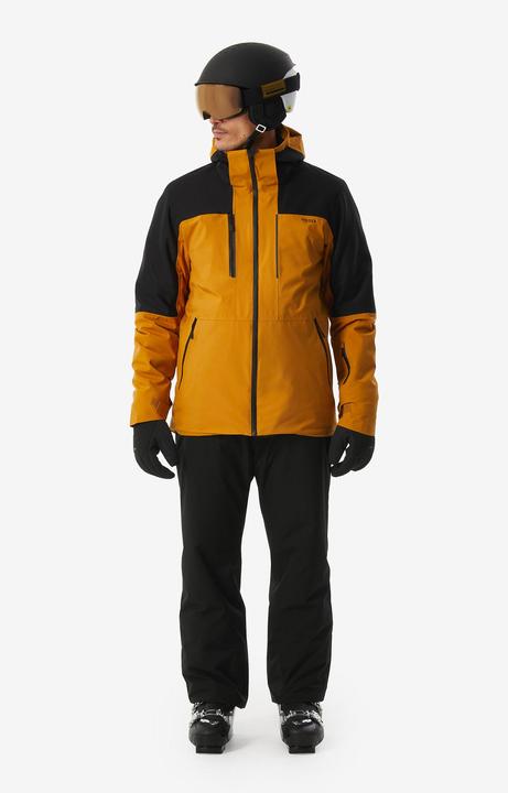 Produktbild Wedze Skijacke Herren wasserdicht und strapazierfähig - 500 camel/schwarz (M)