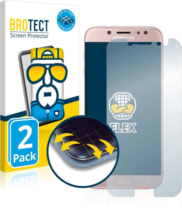 Produktbild BROTECT Full-Cover Displayschutz (2 Stück, Samsung Galaxy J7 2017)