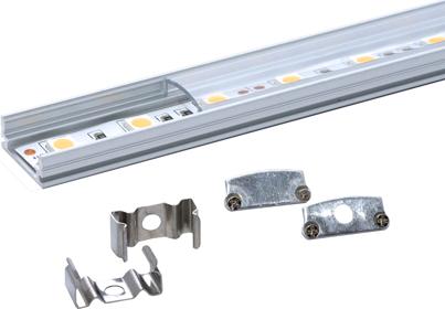 Lumina Swiss Profil standard LED transparent 60cm (60 cm, Intérieur)