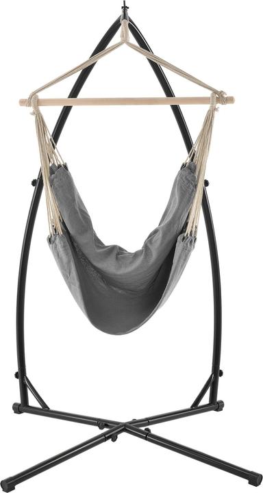 Produktbild Casa.Pro XXL Hängesessel Chieti 205x110cm Grau (130 kg)