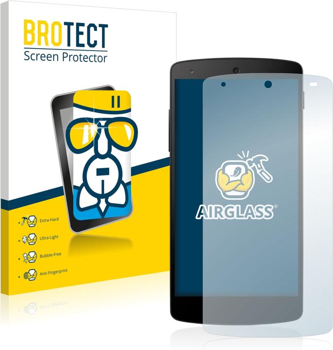 Produktbild BROTECT AirGlass Panzerglasfolie (1 Stück, LG Nexus 5)
