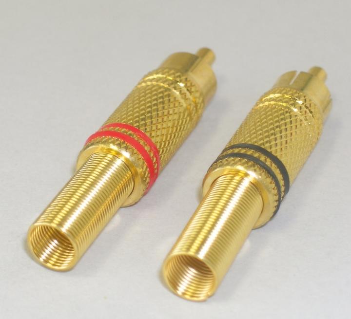 Image du produit Jamara Fiche Cinch métal doré avec anneau de couleur
