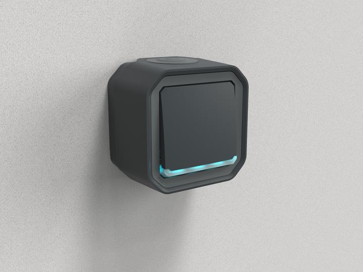 Produktbild Legrand Plexo New Feuchtraum-Aufputz-1-Fach Wechselschalter mit Kontrollfunktion