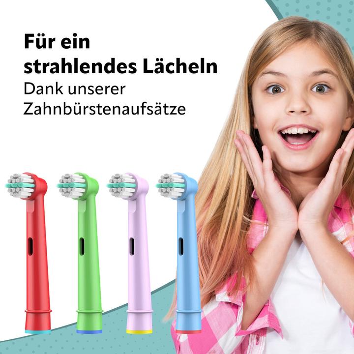 Ora-Care Ersatzbürsten für Kinder kompatibel mit Oral-B 8er Pack (8 x)