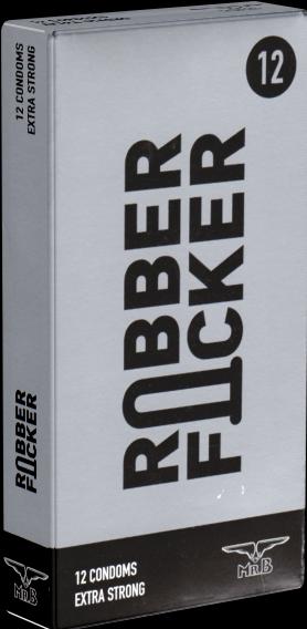 Actual product image Mister B Rubber Fucker" 12 strong condoms for men - the right choice for anal intercourse (12 pcs.)