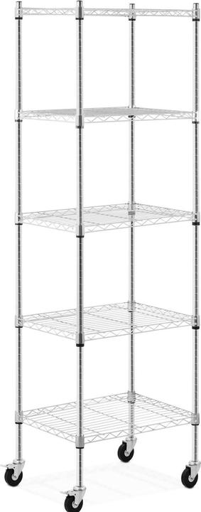 Produktbild Royal Catering Metallregal Standregal Steckregal Haushaltsregal Küchenwagen 4 Rollen 50 kg