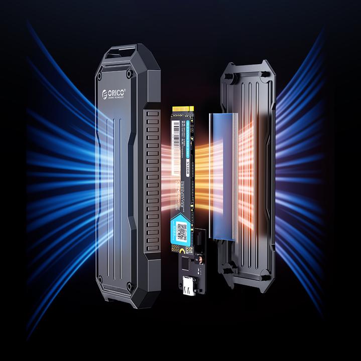 Productafbeelding Orico SSD-behuizing OXS2C3-G2 voor SATA M.2 NVMe, Grijs (M.2 2230)
