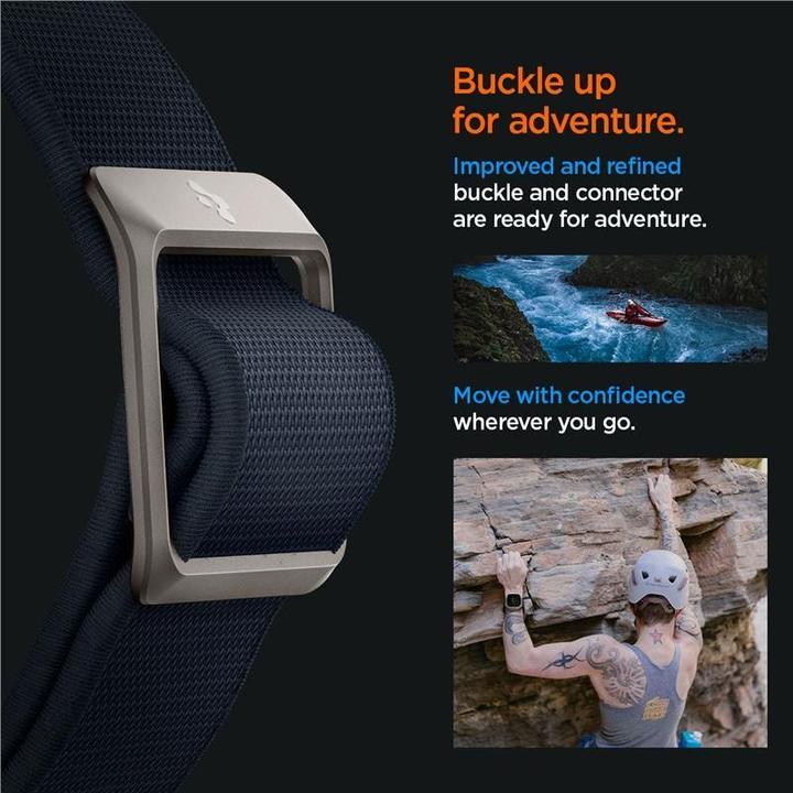 Produktbild Spigen Fit Lite Band für Apple Watch Series 42, 44, 45, 49 mm - navy (42 mm, 44 mm, 45 mm, 49 mm, Nylon, Fabric, Stainless Steel)