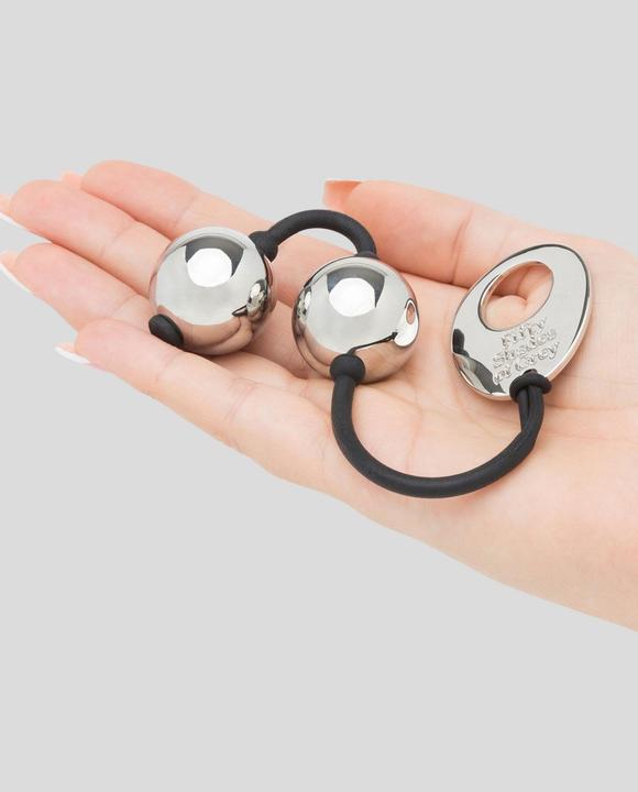 Actual product image Fifty Shades of Grey Inner Goddess Silver Pleasure Balls