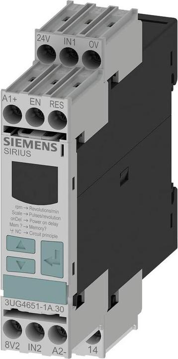 Immagine prodotto Siemens Relè di sorveglianza SIRIUS 3UG4 3UG4651-1AW30 Relè di sorveglianza per sotto- e sovra-velocità