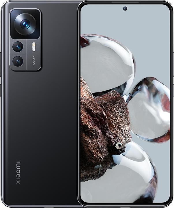 Xiaomi 12T (128 Go, Noir, 6.67", Double SIM, 108 Mpx, 5G)