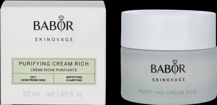 Actual product image Babor SKINOVAGE - Purifying Cream Rich Oily Acne-Prone Skin (50 ml, 24h cream)