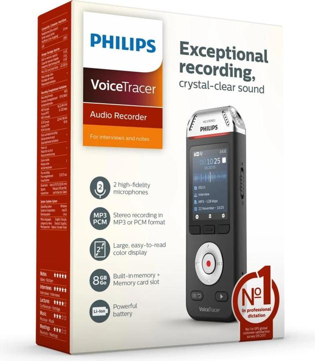 Image du produit Philips Voice Tracer DVT2110 (8 Go)