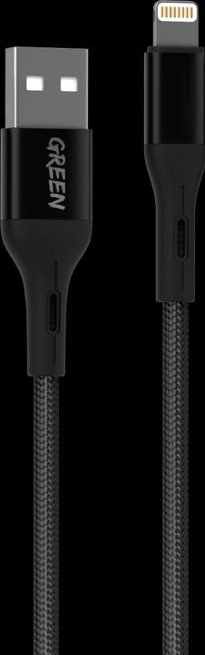 Actual product image Green Lion Braided Lightning Cable 3m 2A (3 m, USB 2.0)
